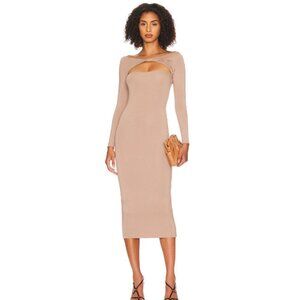 Revolve SER.O.YA Womens Irene Fall 2022 Long Sleeve Peekaboo Dress Size S  NWT